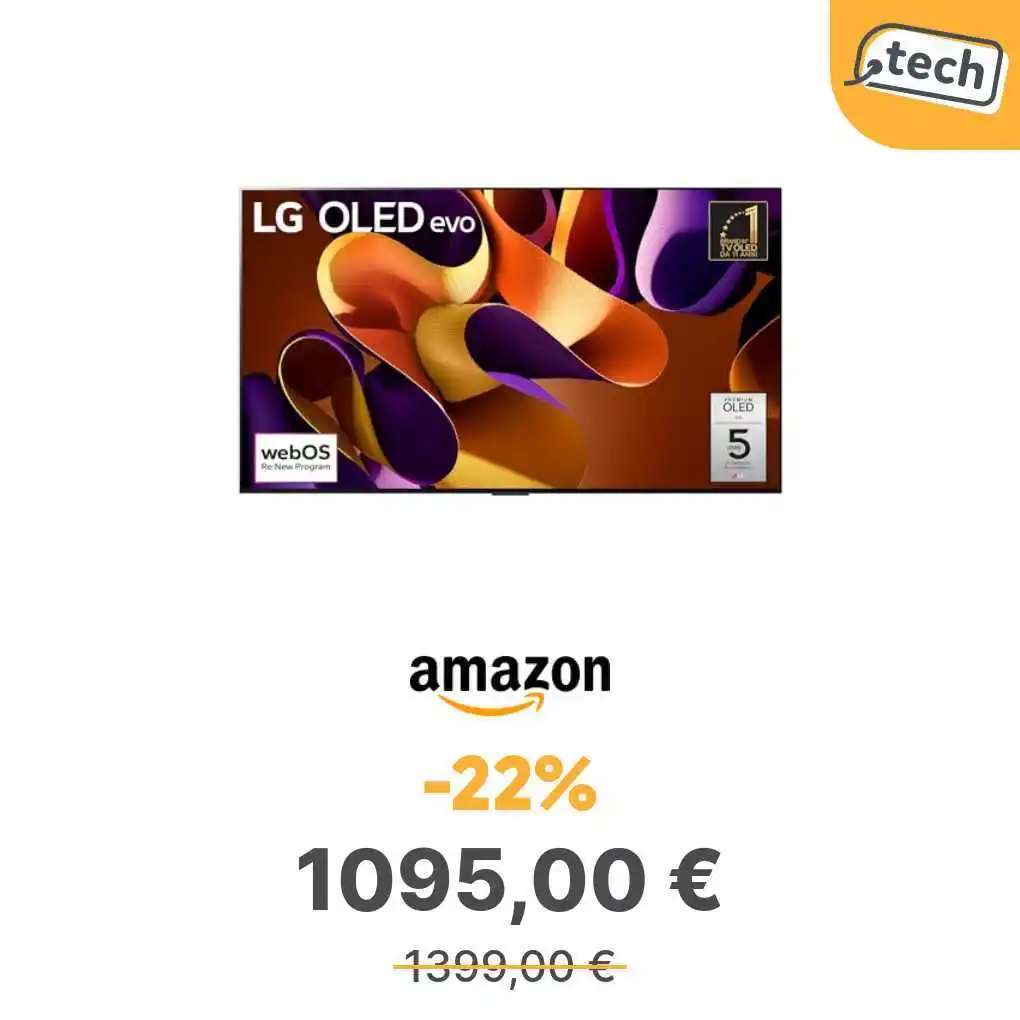 Image from offerte.club: *LG OLED evo 55'', Smart TV 4K, Staffa a muro inclusa*  👉 https://ofc...