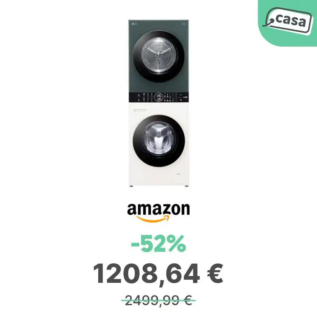 Image from offerte.club: *LG WashTower WT1210EGF Colonna Bucato, Lavatrice 12 Kg, Asciugatrice ...