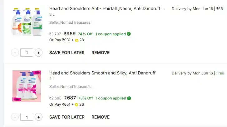 Image from Shopnery Shopping Deals: Looto : Head and Shoulders Shampoo 2L @ 687 : https://bit.ly/3HDTtJL ...