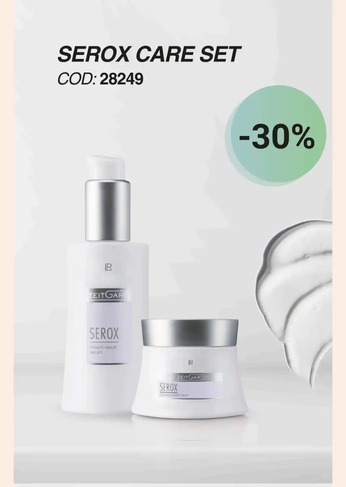 Image from LR Health & Beauty Cristian Pane': LR ZEITGARD Serox Care Set Codice : 28249 pw 98 Il set contiene: ZE...