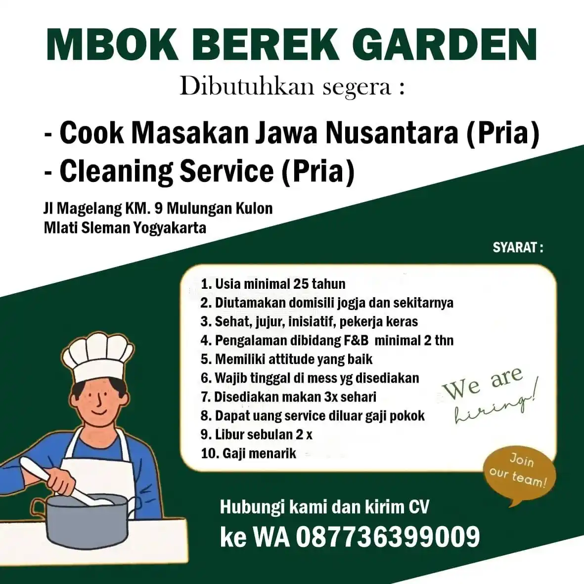 Info Loker Jogja Yogyakarta (Official) post