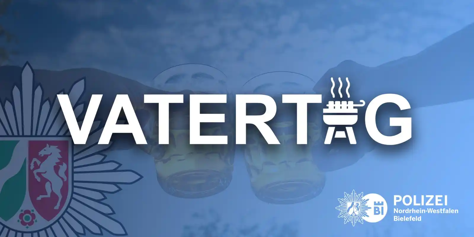 Image from Polizei NRW Bielefeld: *Morgen ist Vatertag!* Der Vatertag ist für viele Väter mit einem ges...
