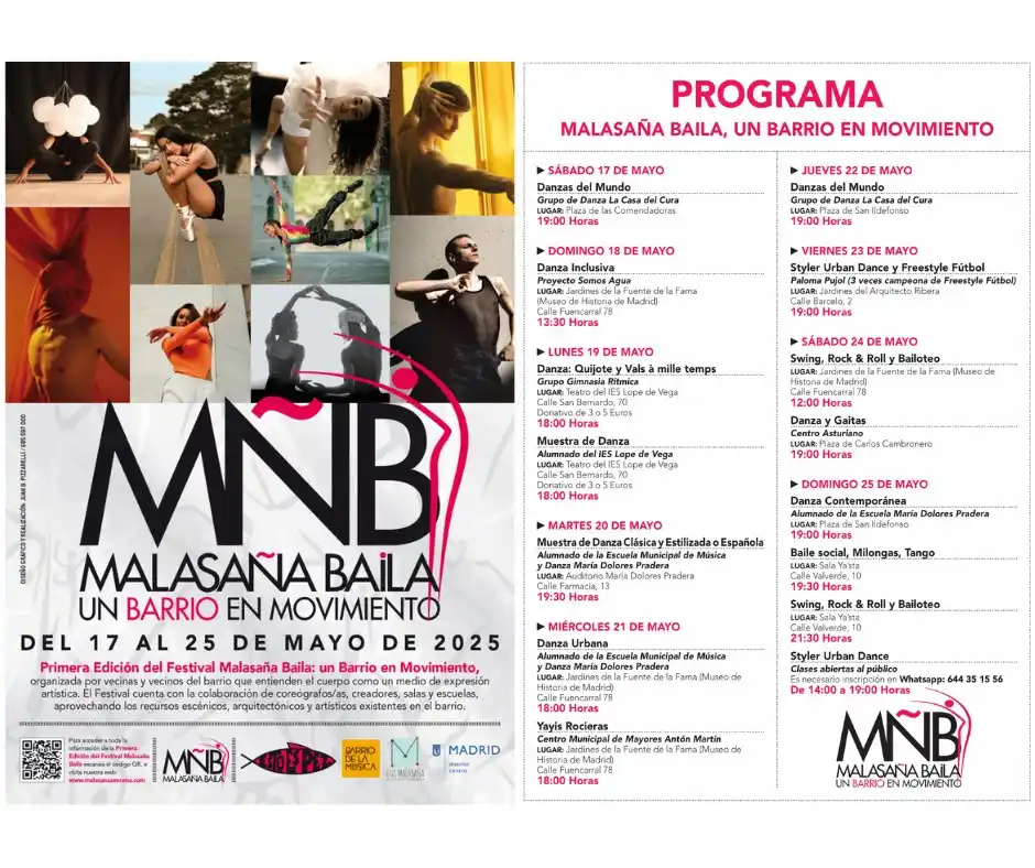 Image from Información Juvenil de Madrid: *No te pierdas todo lo que nos ofrece el _Festival Malasaña Baila_* ...
