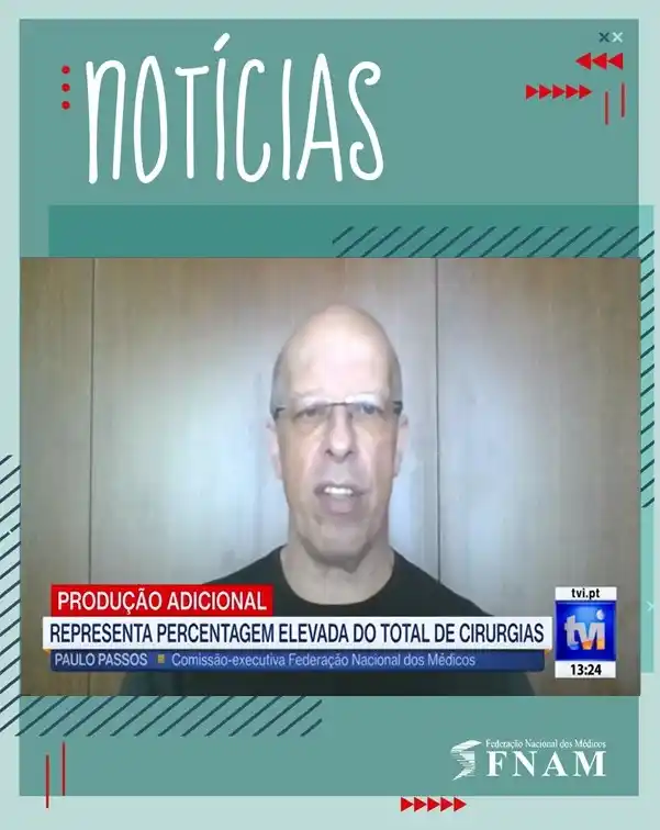 Image from FNAM - Federação Nacional dos Médicos: NOTICIAS *72 mil utentes à espera de intervenções cirúrgicas fora do t...