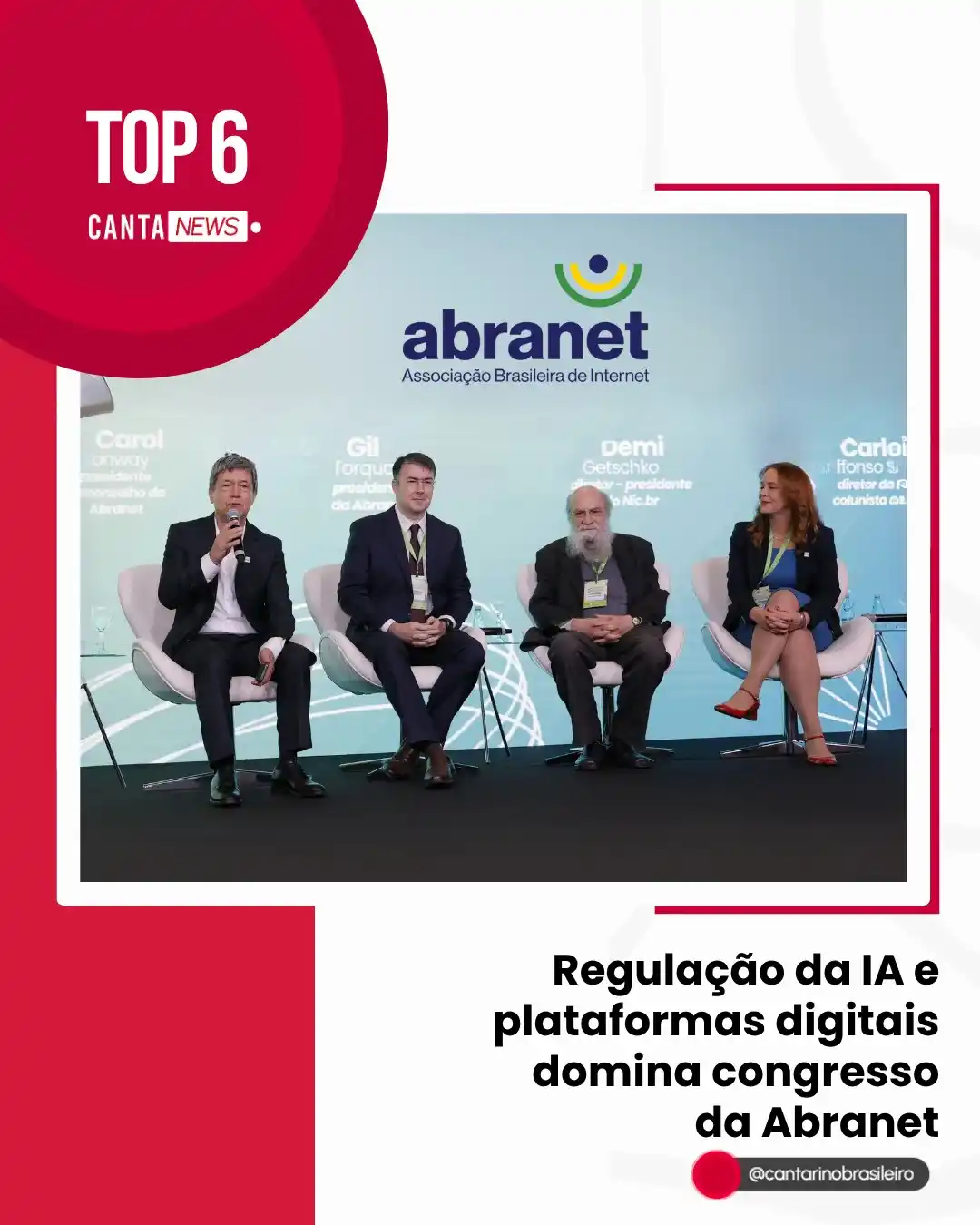 Image from Cantarino Brasileiro: 🤖 O 5º Congresso Brasileiro da Abranet reuniu especialistas, autorida...