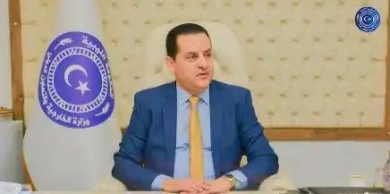 Image from التلفزيون العربي - ليبيا: *وزير الخارجية بالحكومة الليبية المكلفة "عبدالهادي الحويج" للتلفزيون ...
