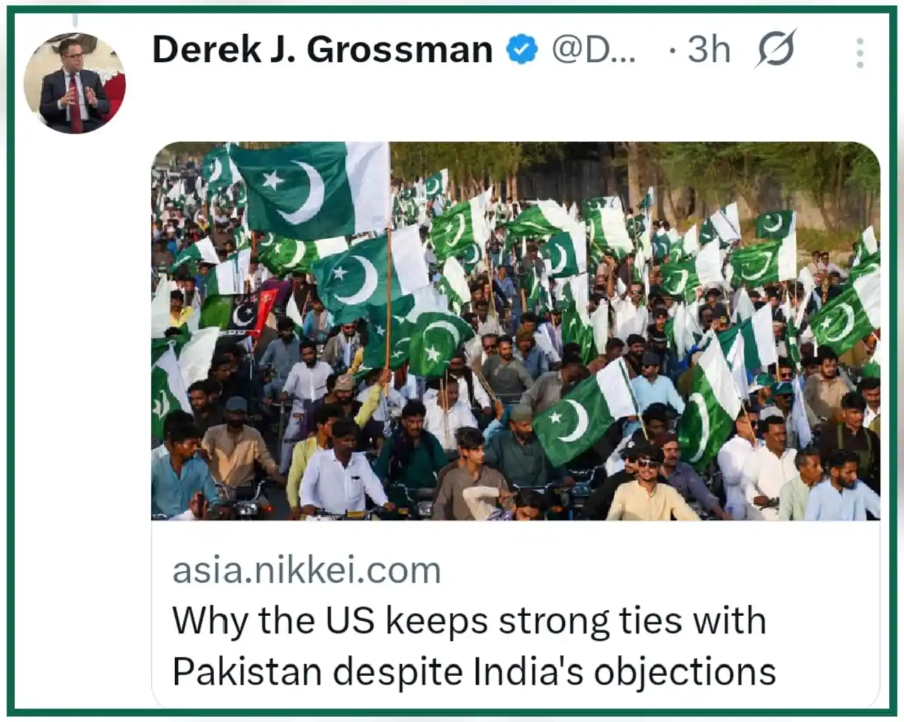 Image from The Baloch Raaj Post: *پاکستان دہشت گردی کے خلاف جنگ میں ایک غیر معمولی اسٹریٹیجک شراکت دار*...