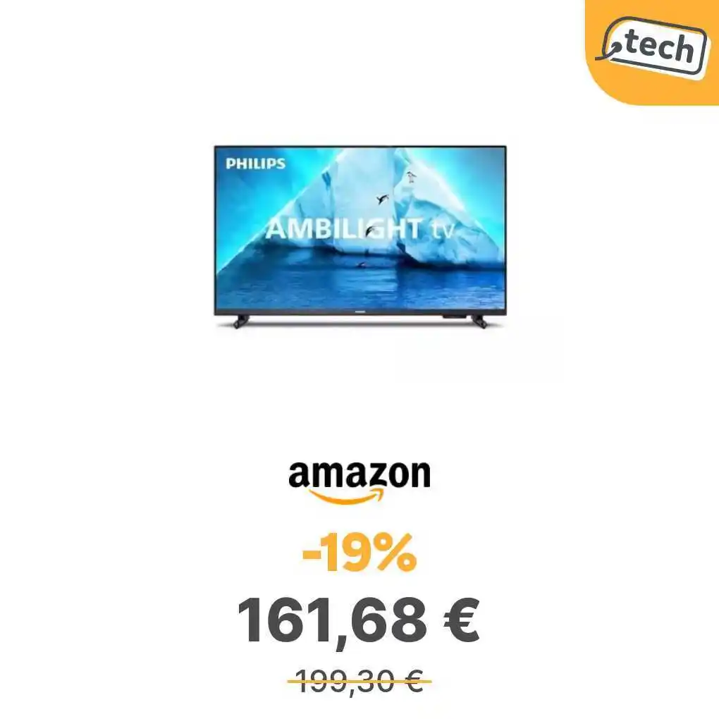 Image from offerte.club: *Philips LED 32PFS6908 Téléviseur Ambilight Full HD* 👉 https://ofclu...