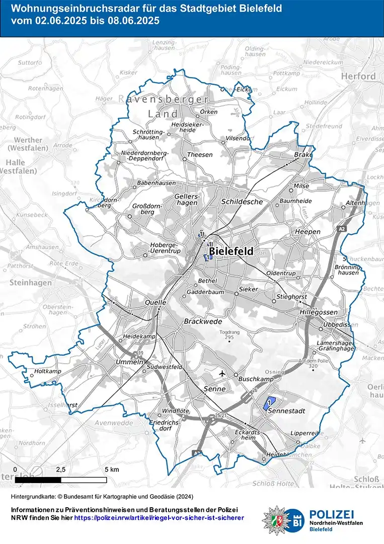 Image from Polizei NRW Bielefeld: *“Polizeifunk“ – 10.06.2025* *Titelstory:* _Einbruchsradar_ – In der ...