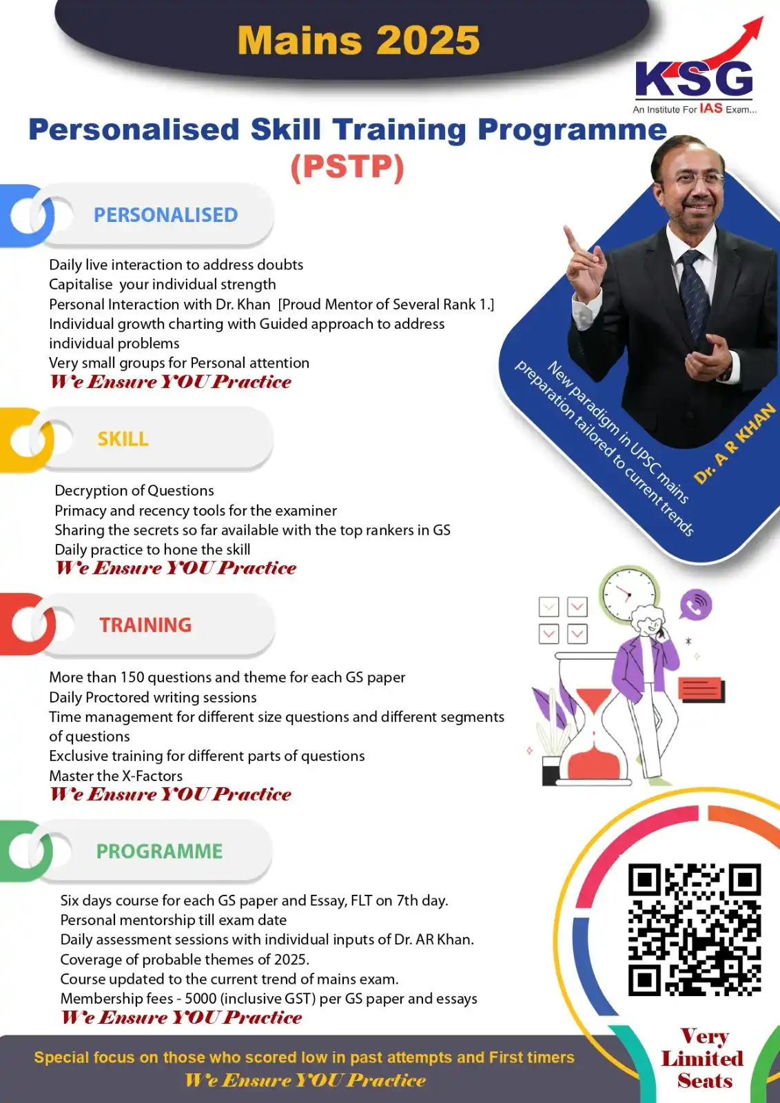 Image from KSG IAS - KSG India (Official WhatsApp Channel): PSTP Programme Details (Starting 16 June) 6-day course for each GS...