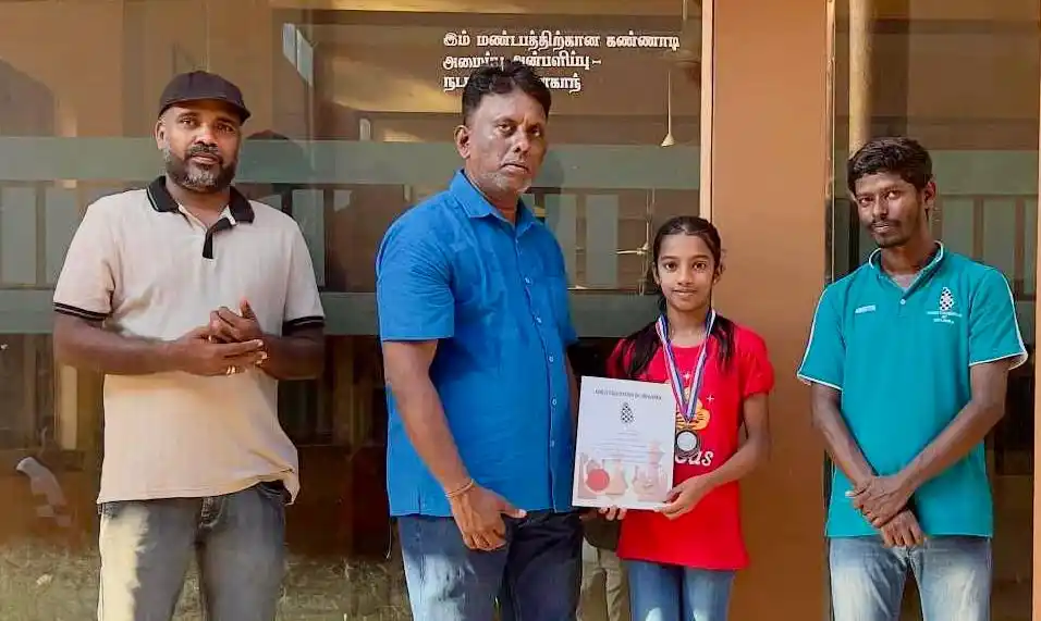 Image from ChessSL: 🏆👑 S. Narthavi Triumphs at Sri Lanka National Majors Women’s Chess C...