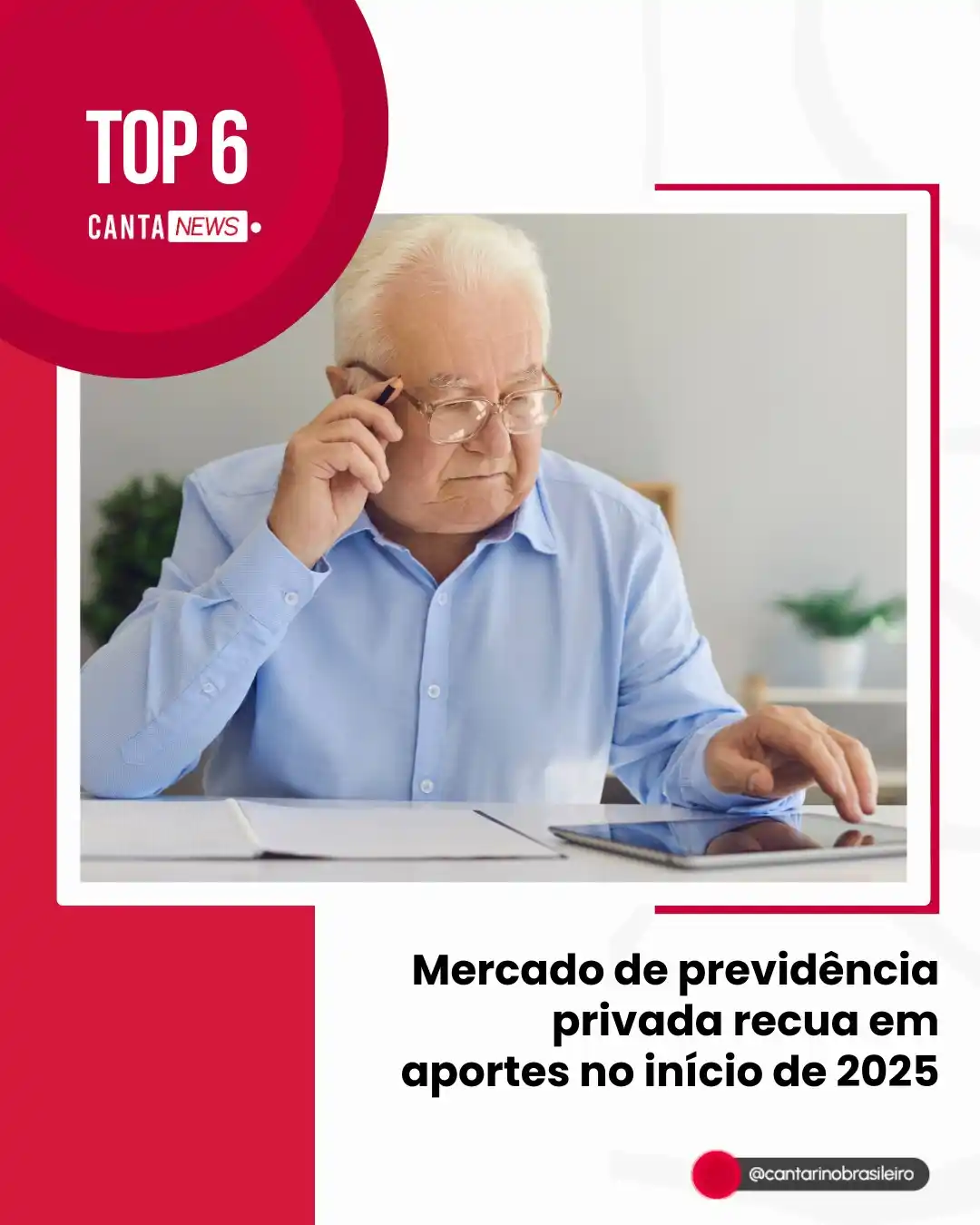 Image from Cantarino Brasileiro: 📉 💼 Segundo a Fenaprevi, os aportes do mercado de previdência privad...