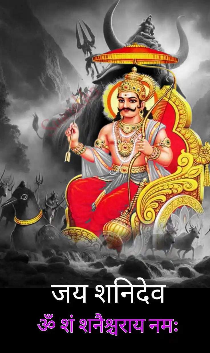 Image from Dev Katha (devkatha.com): शनिदेव चालीसा | Shanidev Chalisa https://devkatha.com/shanidev-chalisa...