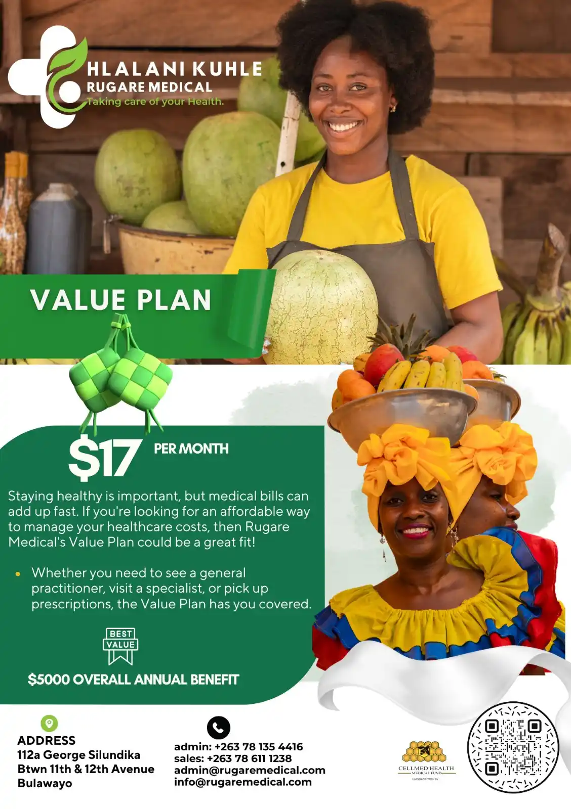 Image from Rugare Medical: *Stay Healthy with Rugare Medical's Value Plan!* $17/month for compre...
