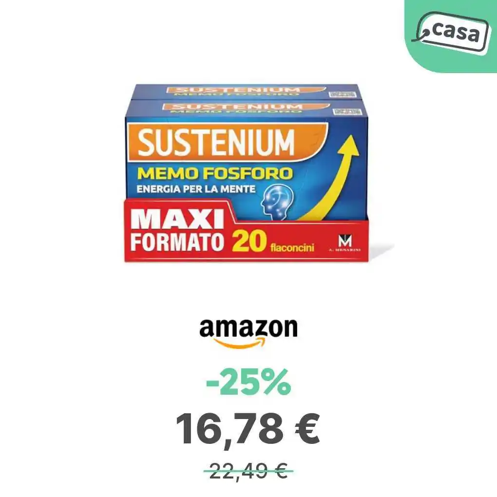 Image from offerte.club: *Sustenium - Integratore Fosfoserina, Glutammina, Vitamina B6, Eleuter...