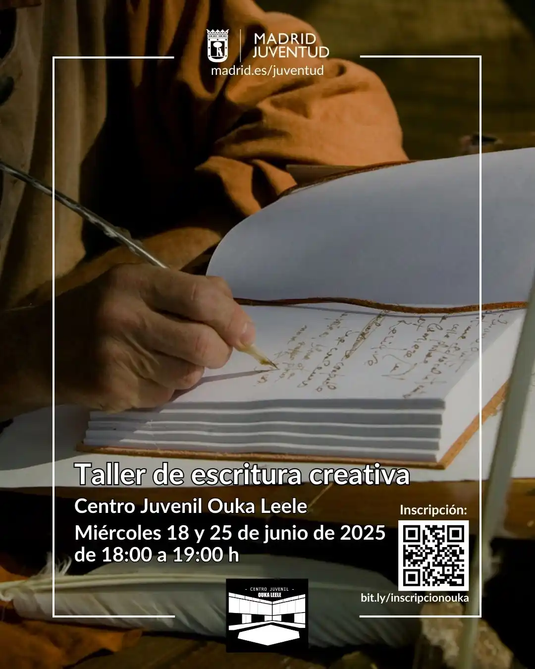 Image from Información Juvenil de Madrid: *✍️ Taller de Escritura Creativa* _¡Deja volar tu imaginación y transf...