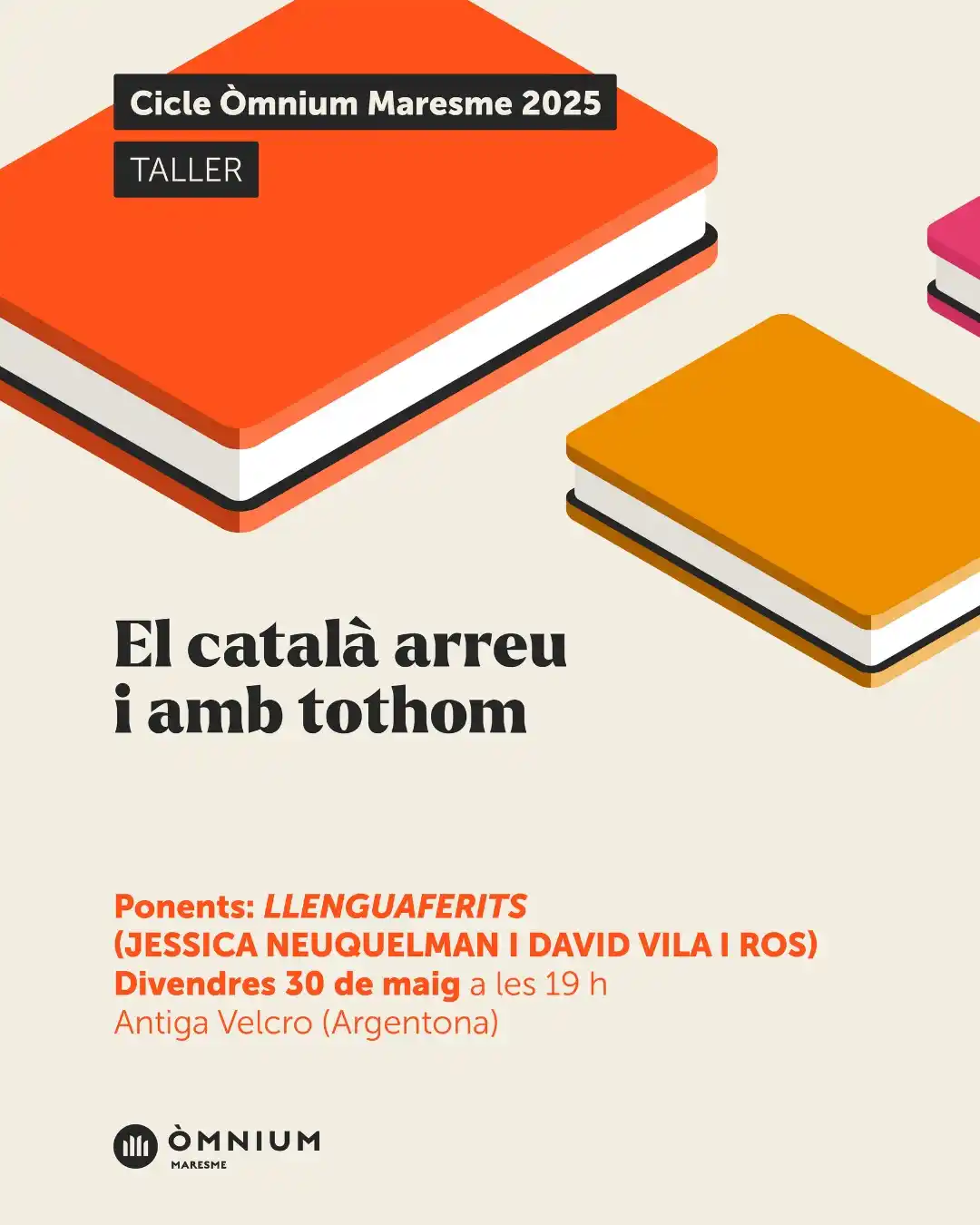 Image from Òmnium Maresme: *TALLER MANTENIM EL CATALÀ* Una reflexió sobre la situació social del...