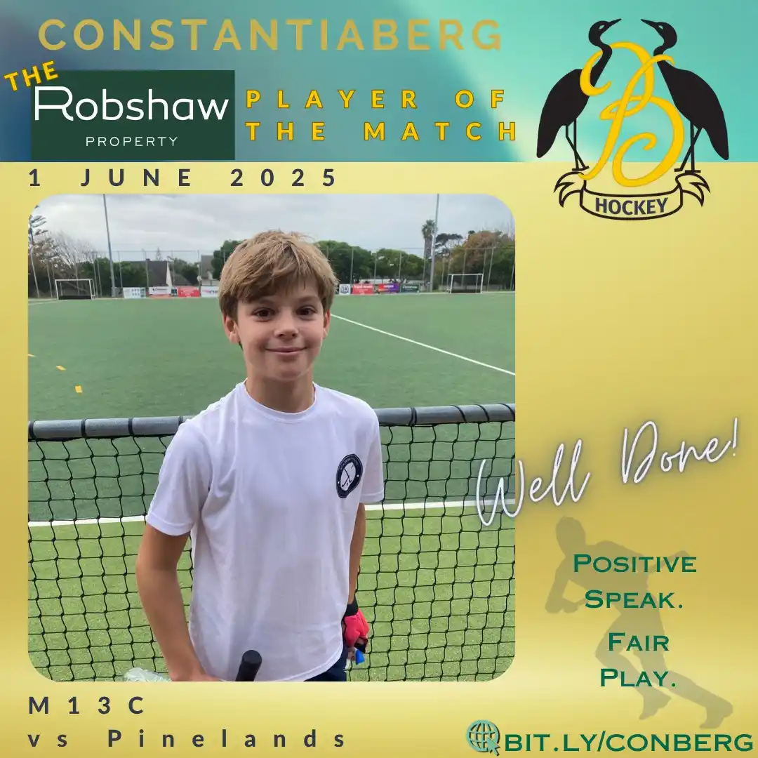 Image from ConBerg Hockey Club: The *Robshaw Property* Player of the Match! <a class="text-blue-500 h...