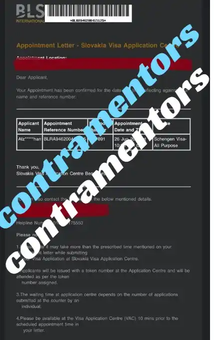Image from Contramentors Official: This is an update for all our candidates for the ongoing Slovakia proc...