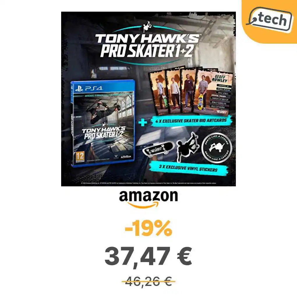 Image from offerte.club: *Tony Hawk - Day-One Limited [Esclusiva Amazon] - PlayStation 4*  👉 h...