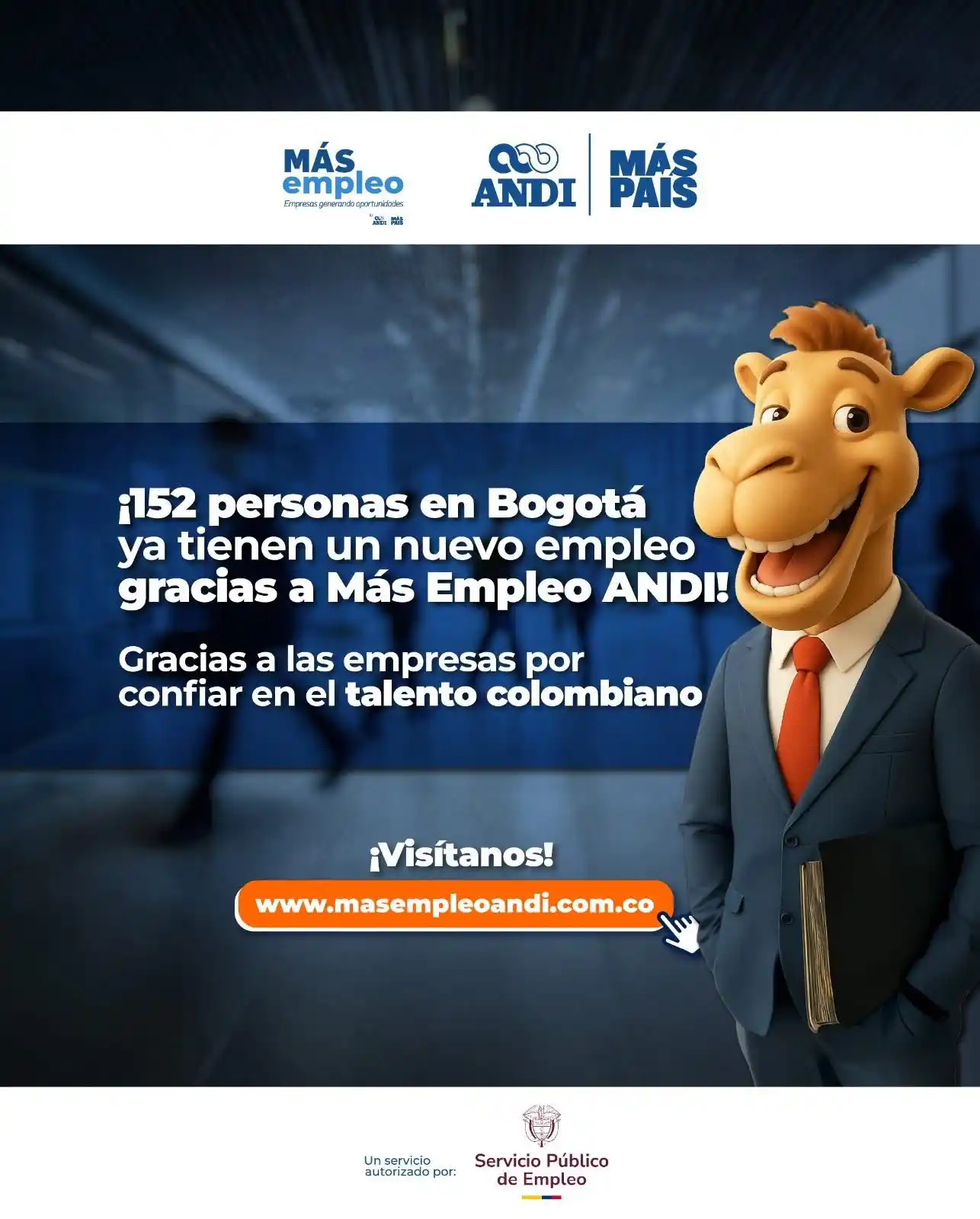Image from Vacantes Más Empleo ANDI 🔵: *¡Tu próximo empleo puede estar a un clic!* ✅152 personas ya han sid...