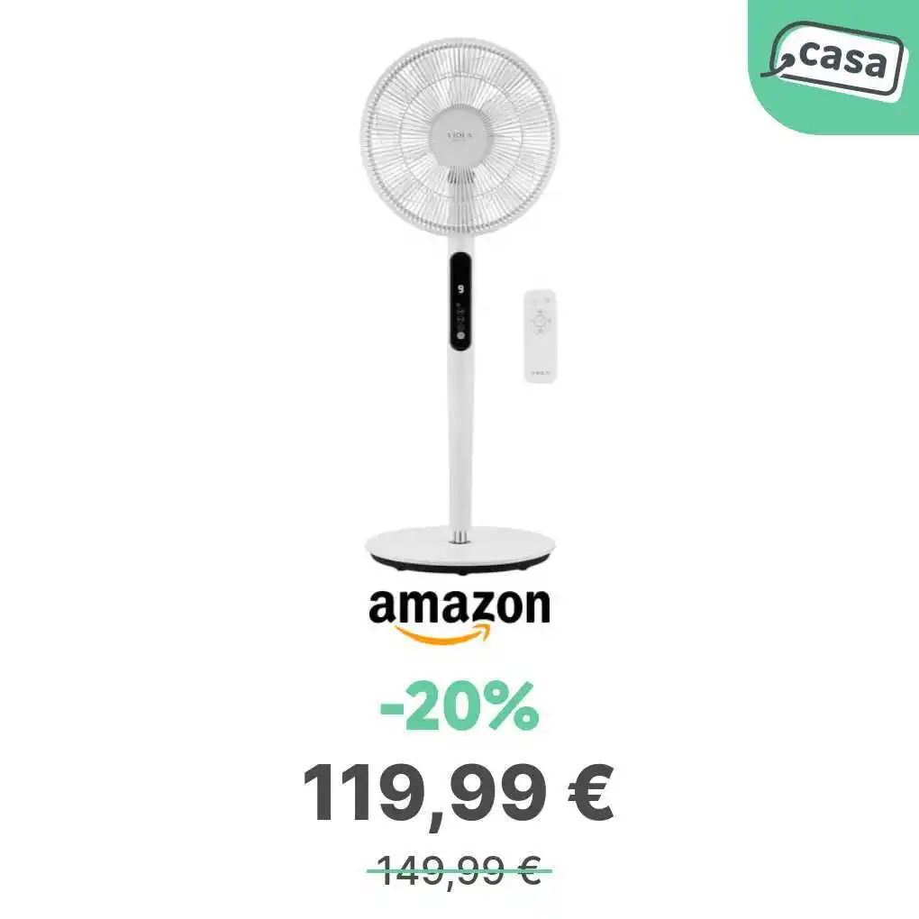 Image from offerte.club: *VIOLA Ventilatore a Piantana Silenzioso con Telecomando* 👉 https://...