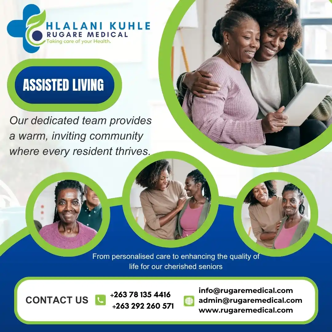 Image from Rugare Medical: *Warm Care for Seniors at Rugare Medical*  Our Assisted Living program...