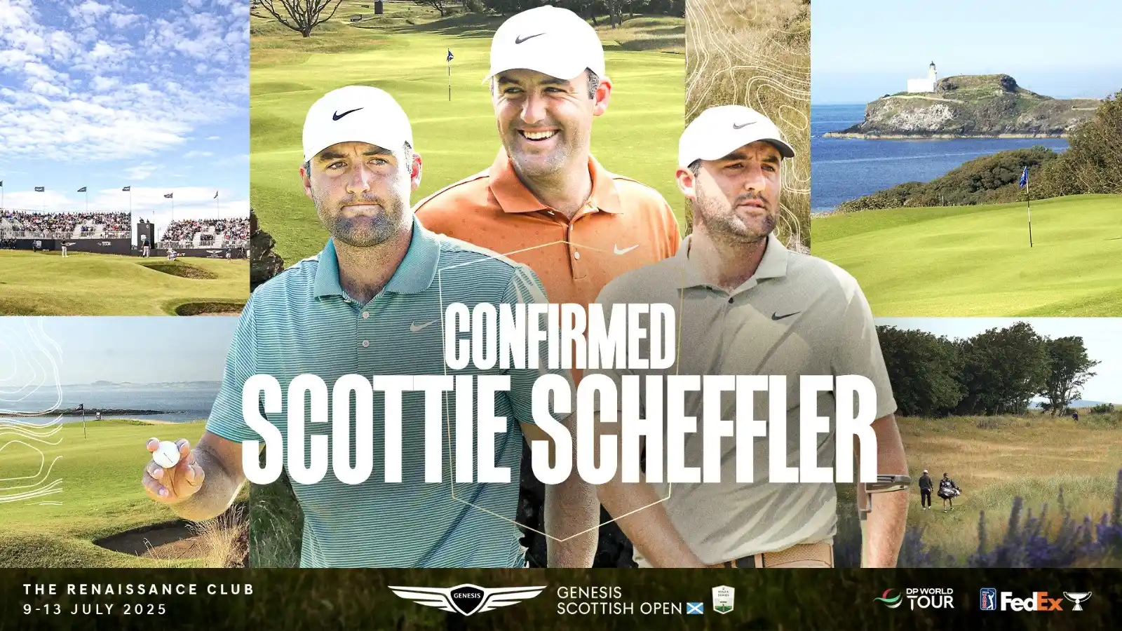 Image from DP World Tour: World Number One Scottie Scheffler is confirmed for the Genesis Scotti...