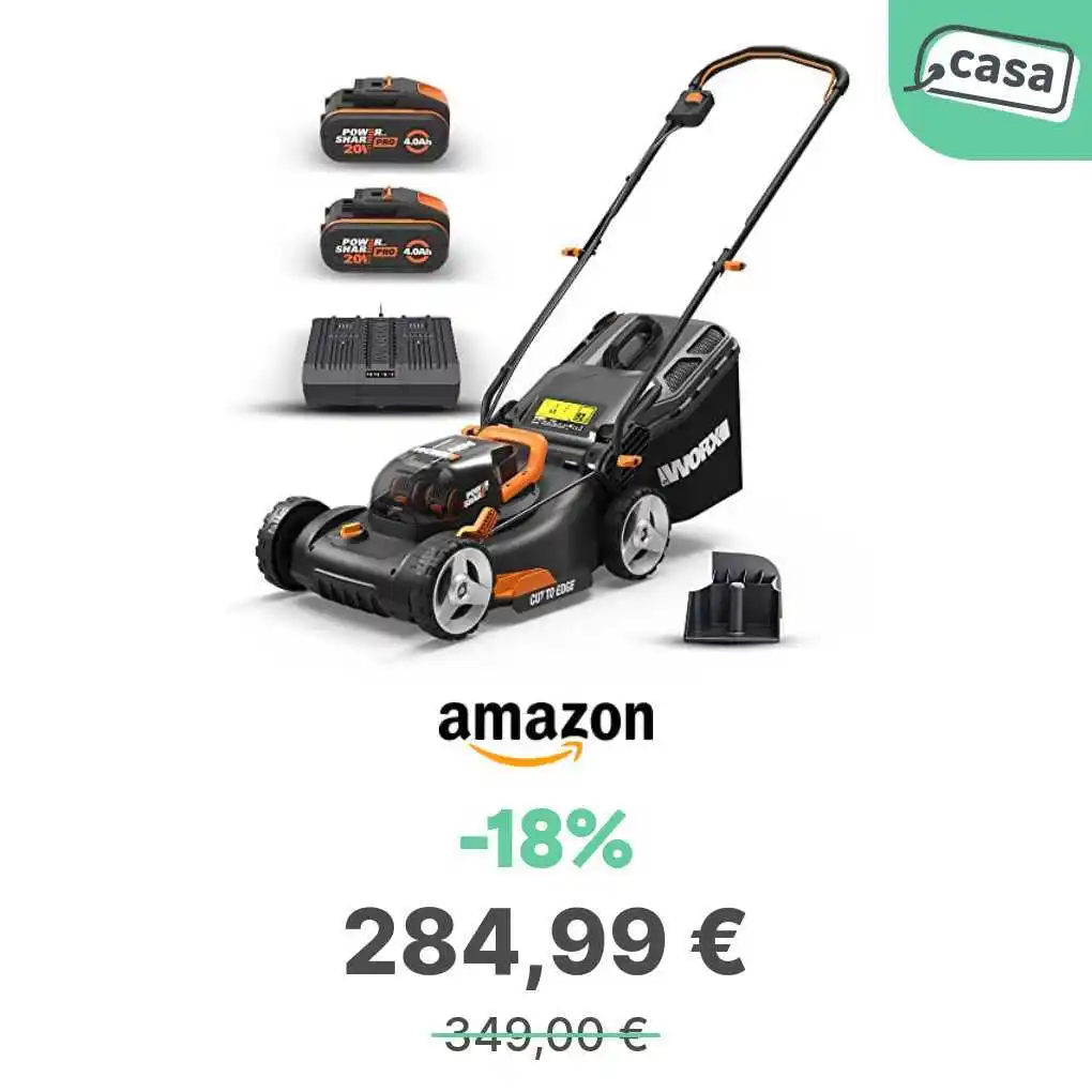 Image from offerte.club: *WORX WG743E tosaerba batteria 40 V professionale pacciamatura senza c...
