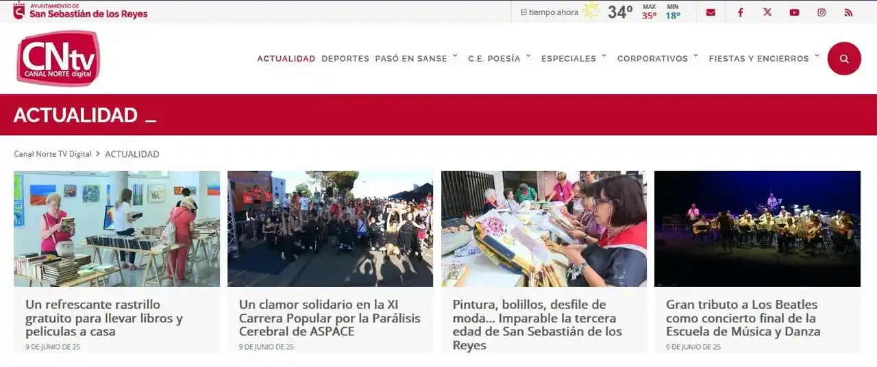 Image from Ayuntamiento de San Sebastián de los Reyes: 09.06.2025 I Hoy en <a class="text-blue-500 hover:underline cursor-poi...