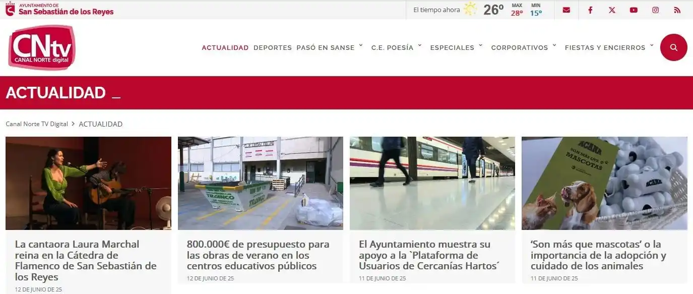 Image from Ayuntamiento de San Sebastián de los Reyes: 12.06.2025 I Hoy en <a class="text-blue-500 hover:underline cursor-poi...