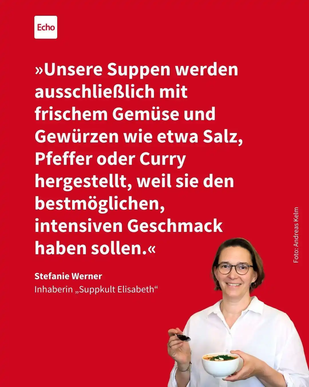 Image from Echo Online Südhessen: *20 Jahre „Suppkult Elisabeth“* Inhaberin Stefanie Werner feiert mit i...