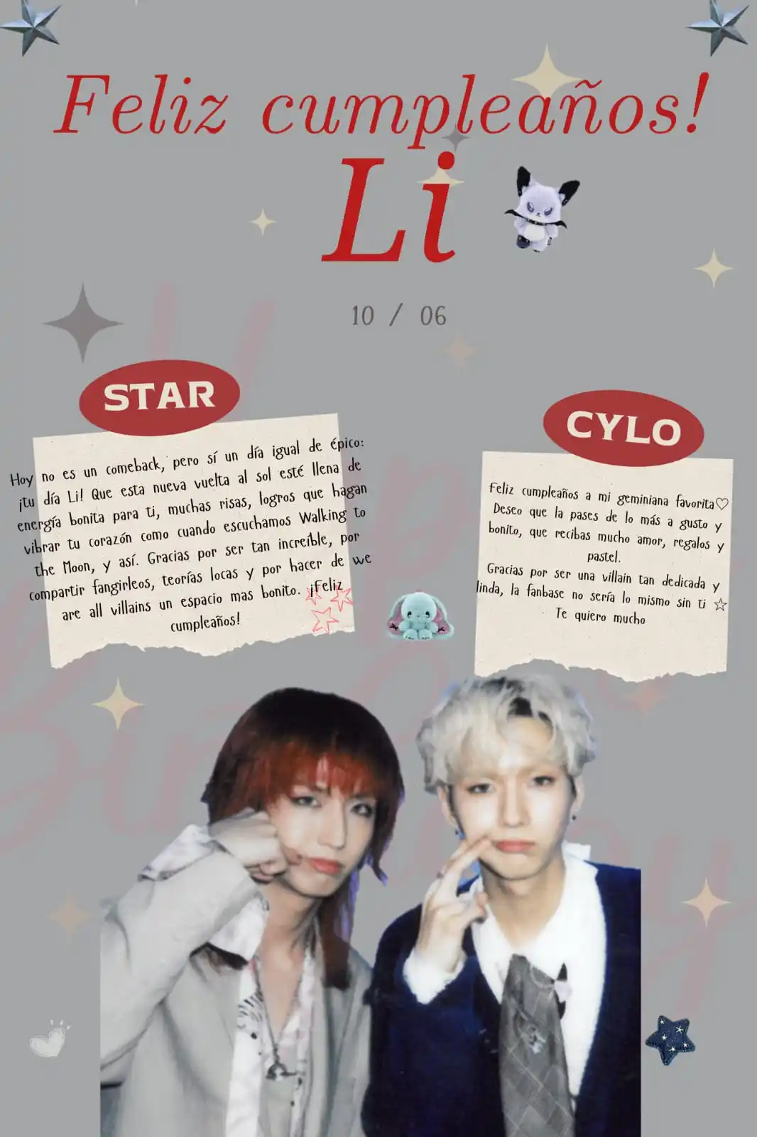 Image from We Are All Villains: 「 250610 」 — HAPPY LI DAY Hoy hay muchos festejos porque además de ...
