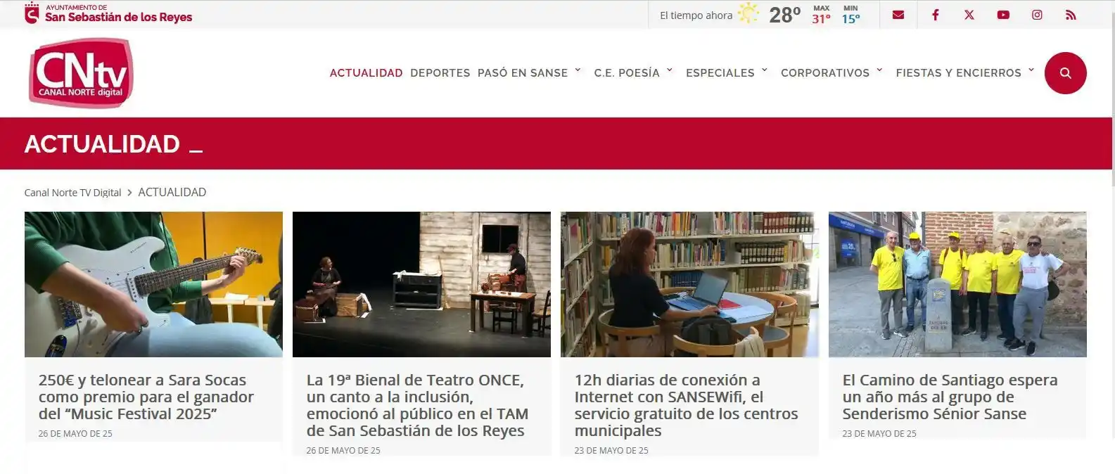 Image from Ayuntamiento de San Sebastián de los Reyes: 26.05.2025 I Hoy en <a class="text-blue-500 hover:underline cursor-poi...