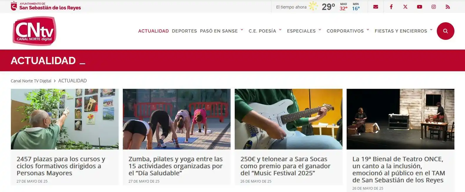Image from Ayuntamiento de San Sebastián de los Reyes: 27.05.2025 I Hoy en <a class="text-blue-500 hover:underline cursor-poi...