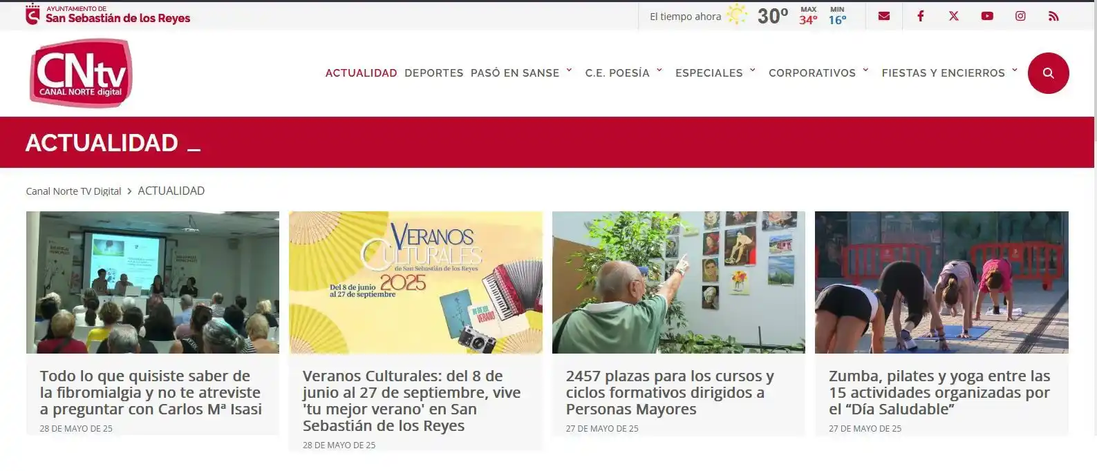 Image from Ayuntamiento de San Sebastián de los Reyes: 28.05.2025 I Hoy en <a class="text-blue-500 hover:underline cursor-poi...