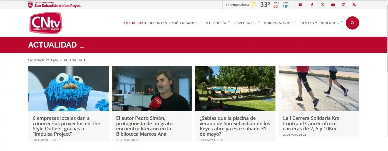 Image from Ayuntamiento de San Sebastián de los Reyes: 30.05.2025 I Hoy en <a class="text-blue-500 hover:underline cursor-poi...