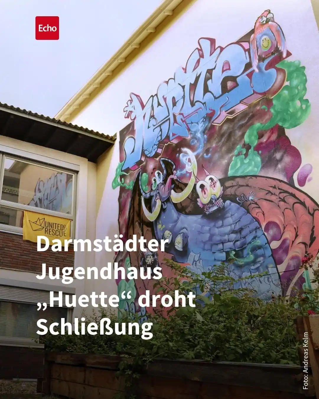 Image from Echo Online Südhessen: 🏠 *67 Jahre* ist es her, seit das offene *Kinder- und Jugendhaus „Hue...