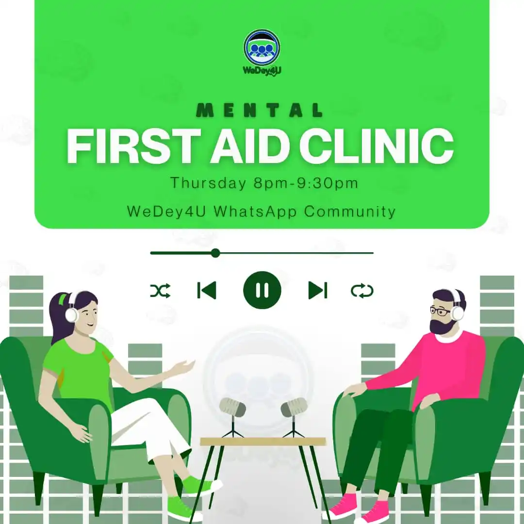 Image from WeDey4U 💚: *ANNOUNCEMENT* We are launching *WeDey4U MENTAL HEALTH CLINIC* a wee...