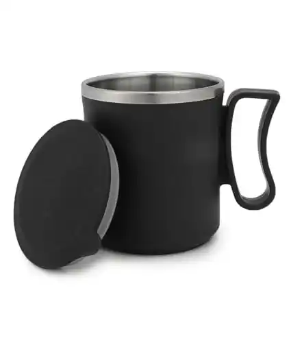Image from CouponClip {Deals & Offers}: Arto Coffee Tea Milk Mug with Lid Insulated Stainless Steel & Inner St...