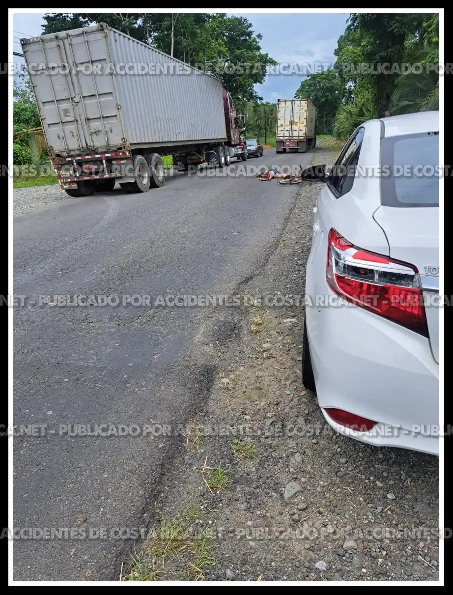 Image from Accidentes de Costa Rica .Net: Atropello deja una ciclista fallecida en Matina de Limon., sector de A...