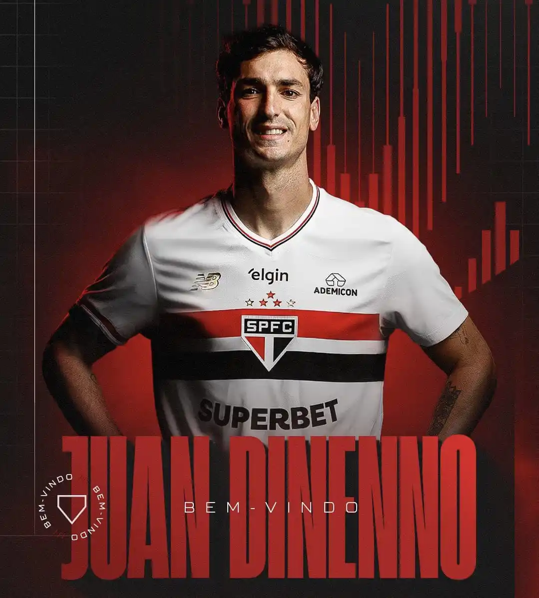 Image from C é Gol !: 🚨🇧🇷OFICIAL!  Dinenno é o novo reforço do São Paulo.  📸 SPFC...