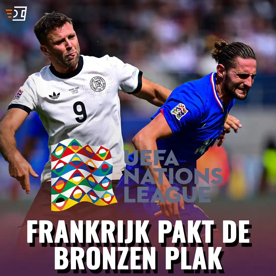 Image from VoetbalNieuws.nl: Brons voor de Fransen 🥉 Frankrijk grijpt de derde plaats in de Natio...