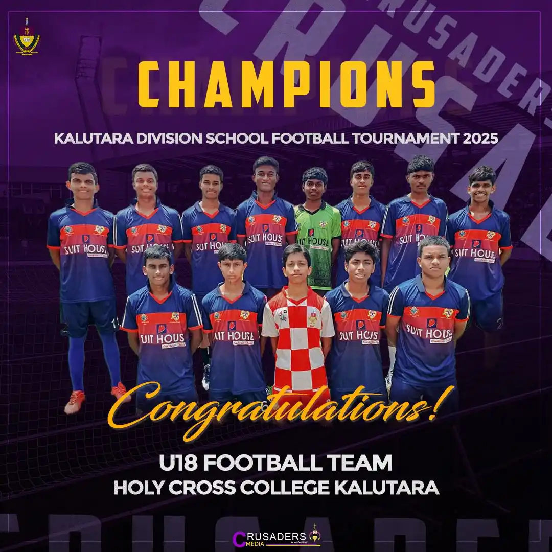 Image from Crusaders’ Media Official : *CHAMPIONS ON AND OFF THE FIELD!🏆💜💛⚽️* What a performance by our U1...