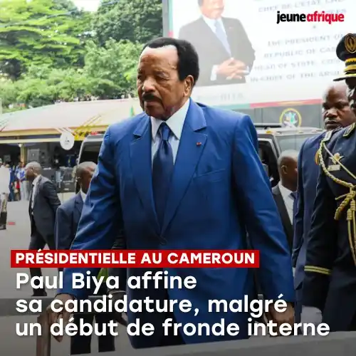 Image from MBONGUI-KANDZA LIBERTÉ VÉRITÉ 242: 🇨🇲 Présidentielle au *Cameroun* : *Paul Biya* affine sa candidature,...