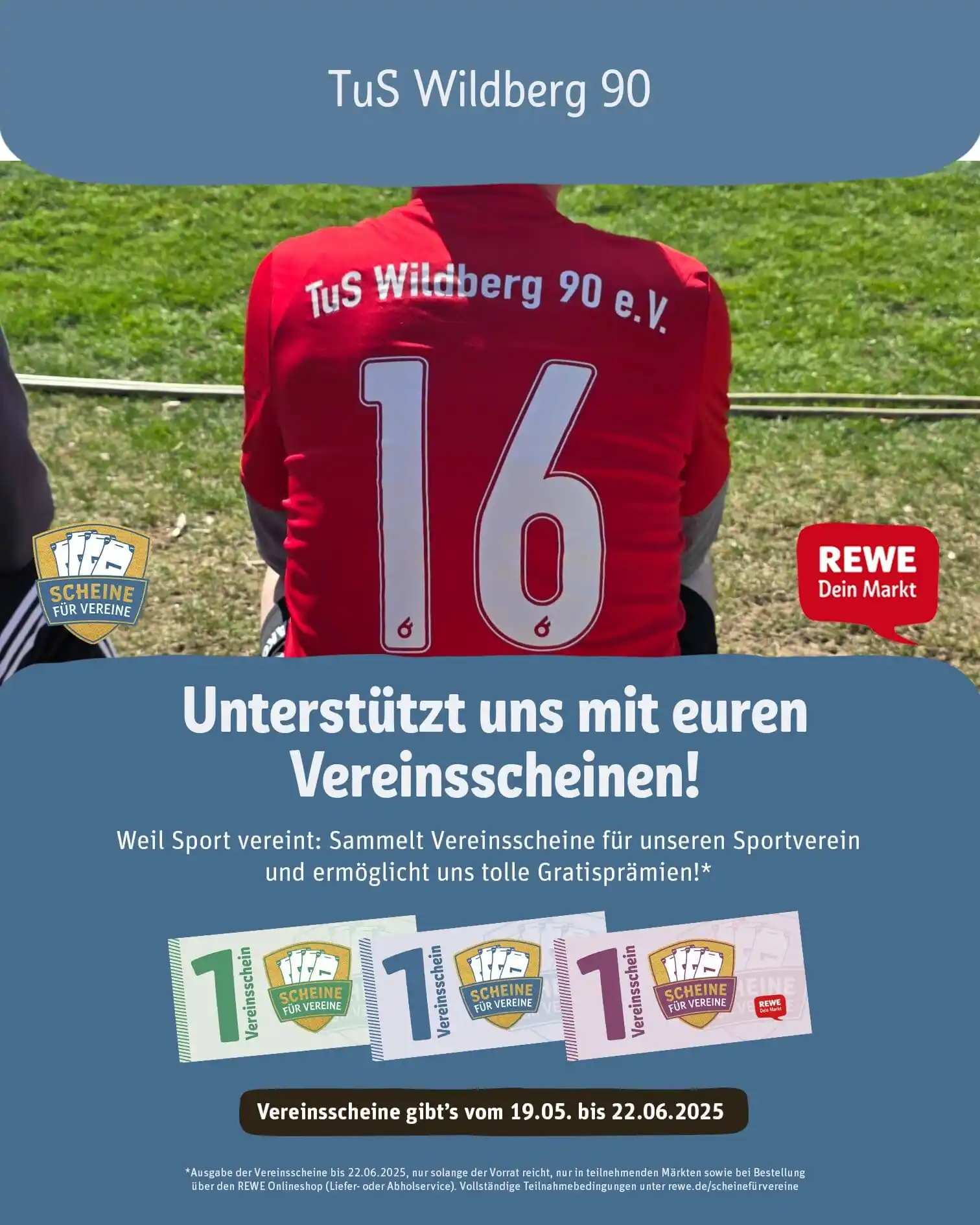 Image from Temnitztal.de: Den TuS Wildberg unterstützen bei der REWE Aktion „Scheine für Vereine...