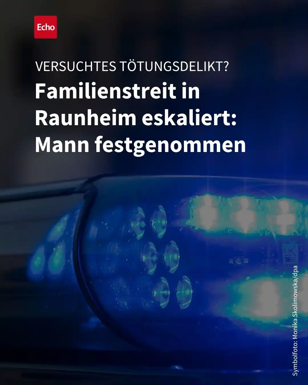 Image from Echo Online Südhessen: Ein 51-jähriger Mann ist nach einem *Familienstreit in Raunheim* festg...