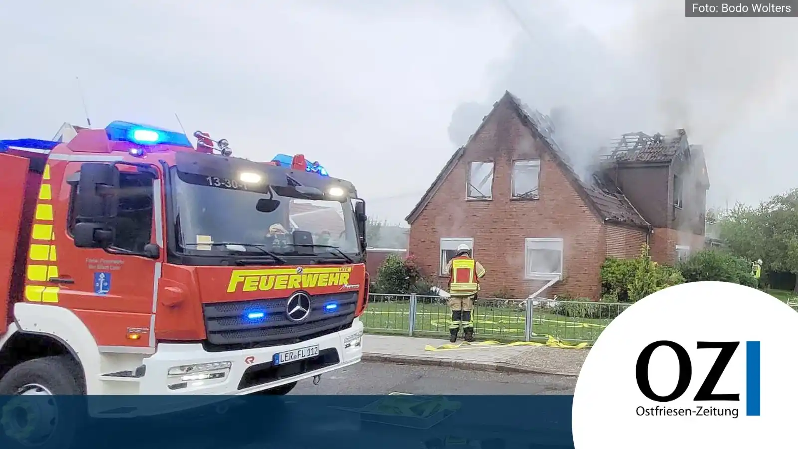 Image from Ostfriesen-Zeitung: 🚒 Einsatz in Leer: Dachstuhl brennt in Heisfelde 🚒 https://link.zgo....