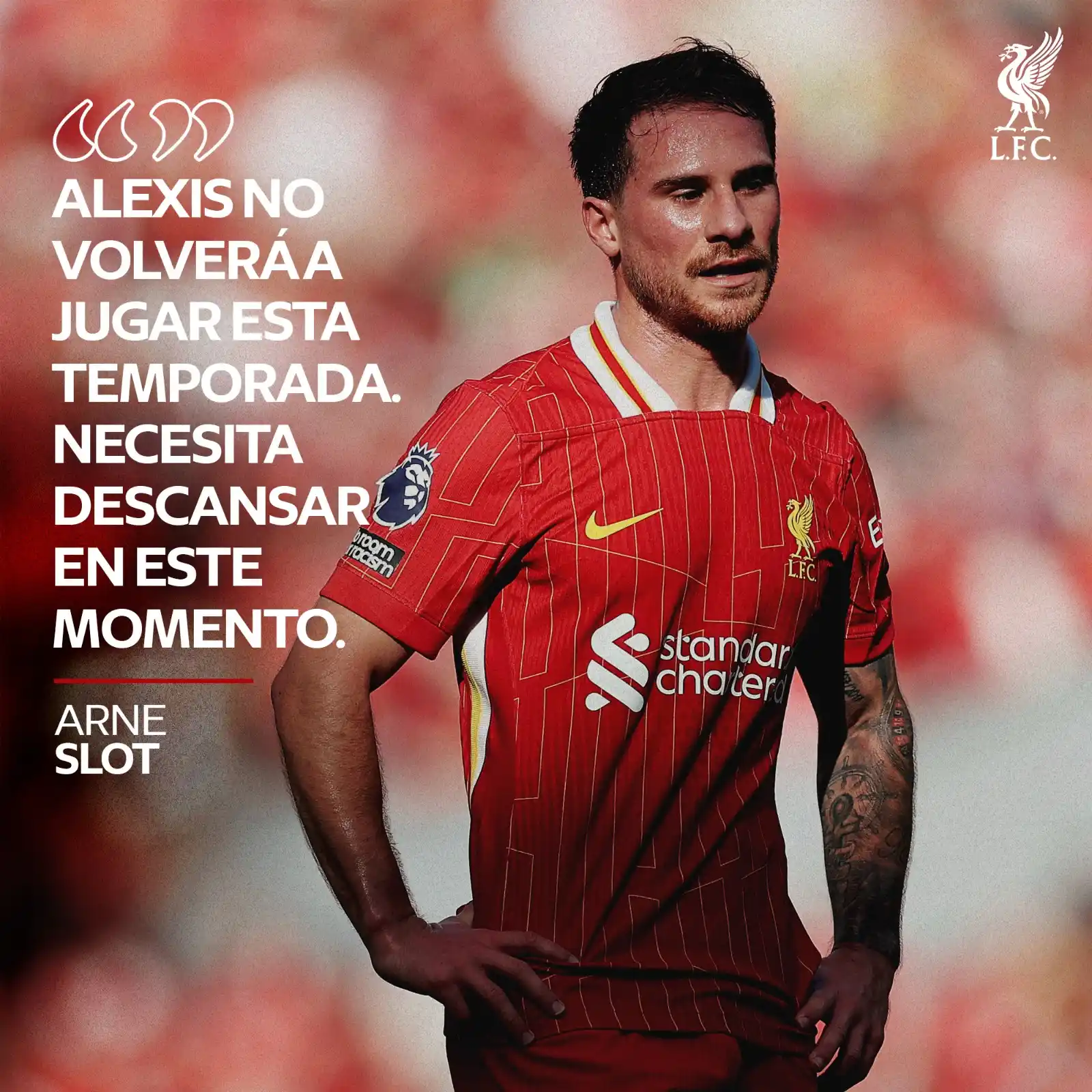 Image from Liverpool FC Español: El Míster, sobre la ausencia de Macca....
