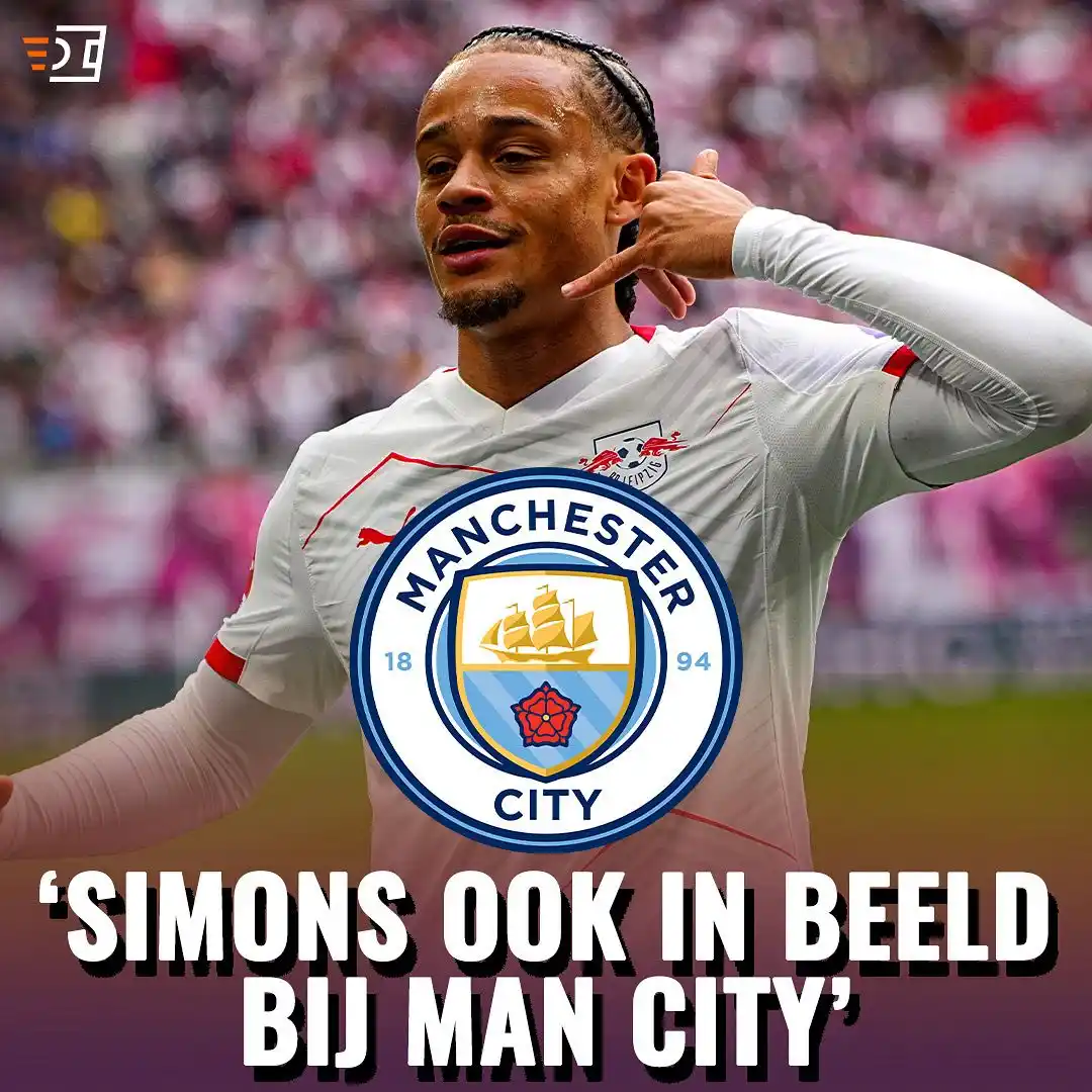 Image from VoetbalNieuws.nl: Enclave bij Man City? 👀  Xavi Simons is in beeld bij Manchester City ...